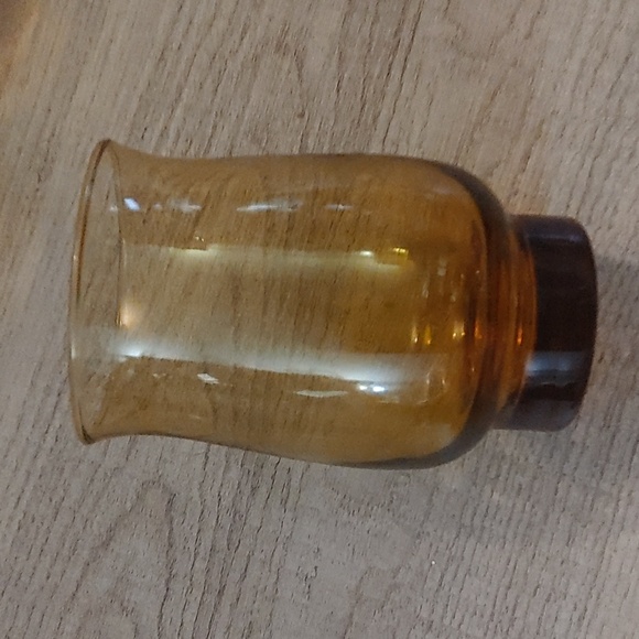 Vintage Tulip Amber Glass Flat Tumbles | Libbey Glass Company - Picture 3 of 3